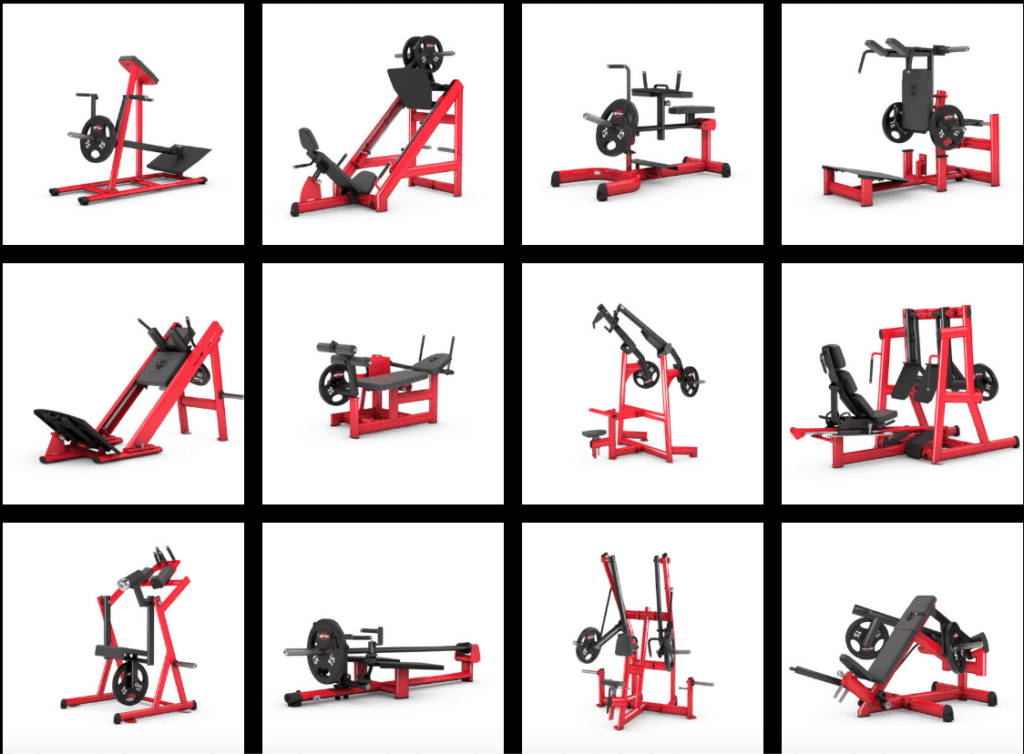 Plate Loaded Machines. Different Variants.